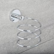 Milano Mirage - Modern Hair Dryer Holder - Chrome