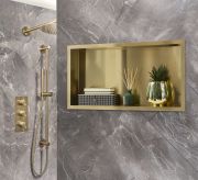 Milano - 640mm x 340mm Rectangular Shower Niche - Choice of Finish