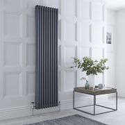 Milano Windsor - Anthracite Vertical Traditional Column Radiator - 1800mm x 470mm (Triple Column)