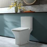 Milano Avenham - Modern Close Coupled Toilet with Soft Close Seat - Choice of Flush Button Finish