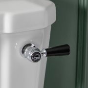 Milano Elizabeth - Traditional Ceramic Flush Lever - Chrome/Black