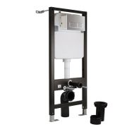 Milano - Tall Wall Hung Toilet Fixing Frame and Concealed Cistern - Choice of Flush Plate