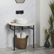 Milano Santo - Black Washstand with Countertop - Choice of Finish and Basin