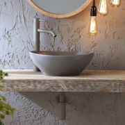 Milano Elements - Oval Countertop Basin - 405mm x 330mm (No Tap-Holes) - Choice of Finish
