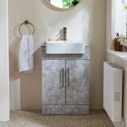 Milano Lurus - 550mm Modern Vanity Unit with Basin - Choice of Finish and Handles