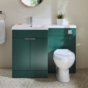 Milano Lurus - 1105mm Modern Vanity and WC Combination Unit with Select Toilet - Choice of Finish, Handles and Left / Right Hand Options
