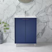 Milano Edge - 610mm Modern Vanity Unit with Basin - Choice of Finish and Handles