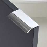 Milano - Modern Finger Pull Furniture Handle - Choice of Finish