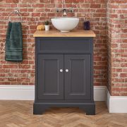 Milano Thornton - 645mm Traditional Vanity Unit - Choice of Finish, Basin and Handles