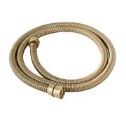 Milano - Fine Ribbed 1.75m Shower Hose - Brushed Brass
