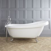 Milano Legend - 1710mm x 740mm Freestanding Slipper Bath with Choice of Feet