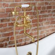 Milano Zandra - Industrial Style Wall Mounted Bath Shower Mixer Tap - Choice of Finish