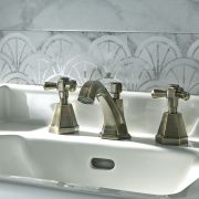 Milano Earlham - Art Deco 3 Tap-Hole Basin Mixer Tap - Choice of Finish