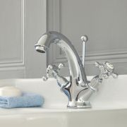 Milano Elizabeth - Traditional Crosshead Mono Basin Mixer Tap - Choice of Finish