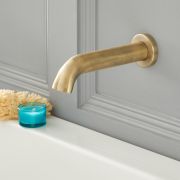 Milano Elizabeth - Traditional Wall Mounted Bath Spout - Brushed Gold