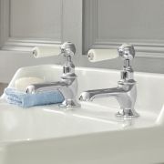 Milano Elizabeth - Traditional Lever Head Basin Pillar Taps - Choice of Finish