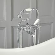 Milano Elizabeth - Traditional Freestanding Crosshead Bath Shower Mixer Tap with Hand Shower - Choice of Finish