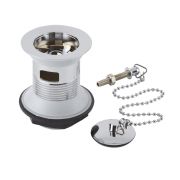 Milano Elizabeth - Traditional Slotted Basin Waste with Chain - Chrome