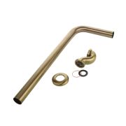 Milano Elizabeth - Traditional Shallow Seal Bath Trap and Outlet Pipe - Brushed Brass
