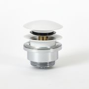 Milano - Universal Push Button Basin Waste - White