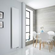 Milano Riso - White 1800mm Vertical Designer Radiator (Single 