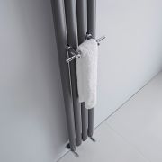 Milano - Chrome Towel Rail for Aruba Vertical Designer Radiators - Choice of Width