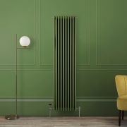 Milano Windsor - 1800mm Vertical Traditional Triple Column Radiator - Choice of Green Finishes and Sizes