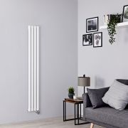 Milano Aruba Slim Electric - Anthracite Vertical Designer Radiator 