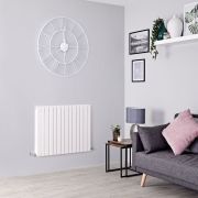 Milano Capri - White Horizontal Flat Panel Designer Radiator - Choice of Size