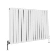 Sterling Quinn - Horizontal Designer Radiator - 595mm Tall - Choice of Finish and Width
