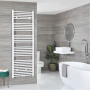 Milano Neva Electric - White Heated Towel Rail - 1785mm x 600mm