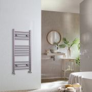 Milano Ive - Dahlia Purple Straight Heated Towel Rail - Choice of Size