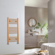 Milano Ive - Autumn Yellow Straight Heated Towel Rail - Choice of Size