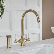 Milano Elizabeth - Traditional Kitchen Mixer Tap with Pull-Out Spray - Choice of Finish