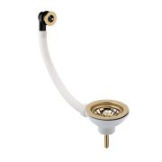 Milano - Kitchen Sink Basket Strainer Waste with Overflow - Choice of Finish