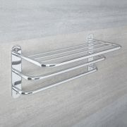 Milano Mirage - Modern 3 Tier Towel Rack - Chrome
