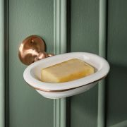 Milano Elizabeth - Traditional Ceramic Soap Dish - Choice of Finish