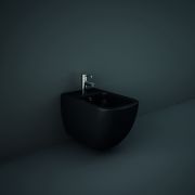 RAK Feeling - Matt Black Square Wall Hung Bidet