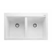 Rangemaster Oridian - Double Bowl Granite Inset Kitchen Sink - 790mm x 500mm - Choice of Finish