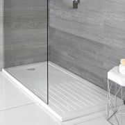 Milano Lithic - Low Profile Rectangular Walk-In Shower Tray - Choice of Sizes