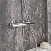 Milano Elsie - Modern Round Thermostatic Bar Shower Valve - Choice of Finish