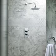Milano Earlham - Art Deco Thermostatic Shower with Shower Head (1 Outlet) - Choice of Finish