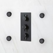 Milano Nero - Round Body Jet x4 - Black