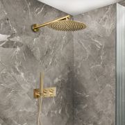 Milano Otto - Modern Thermostatic Shower with Diverter, Shower Head and Hand Shower (2 Outlet) - Choice of Finish