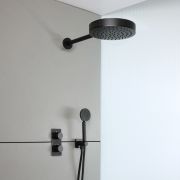 Milano Lune - Thermostatic Shower with Diverter, Shower Head and Hand Shower (2 Outlet) - Choice of Finish