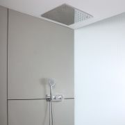 Milano Lune - Modern Thermostatic Shower with Diverter, Recessed Shower Head and Hand Shower (2 Outlet) - Choice of Finish