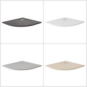 Milano Rasa - Slate Effect Quadrant Shower Tray - 900mm - Choice of Finish