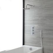 Milano Mirage - Chrome Thermostatic Shower Bath System - Choice of Outlets