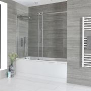 Milano Elswick - Standard Single Ended Bath with Sliding Bath Screen and Side Panel - Choice of Sizes