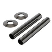 Milano - Black Nickel Radiator Pipe Sleeves